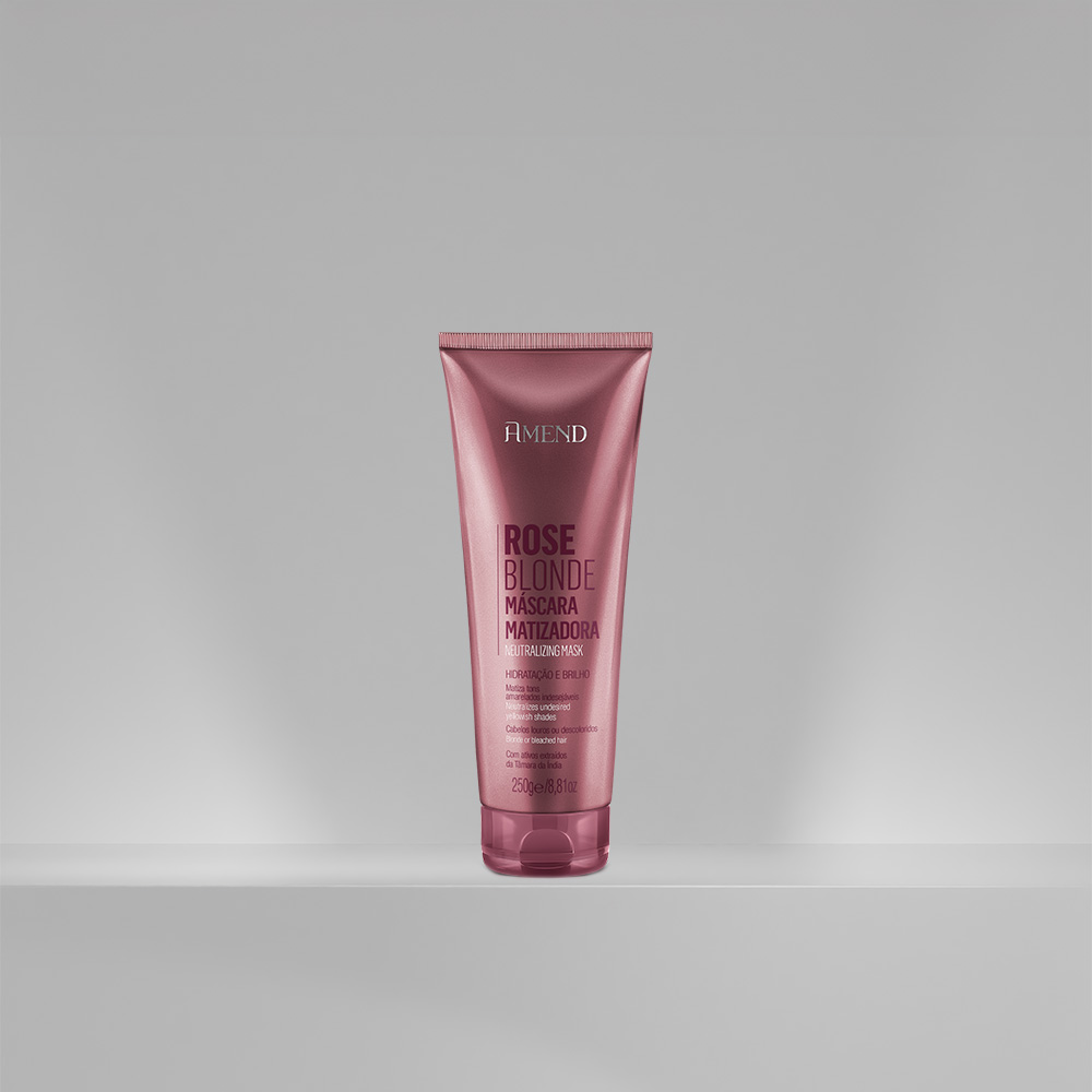 Máscara Matizadora Amend Rose Blonde 250g